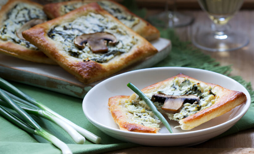 Mushroom, Spinach, and Scallion Tart – Whole Living Eat Well