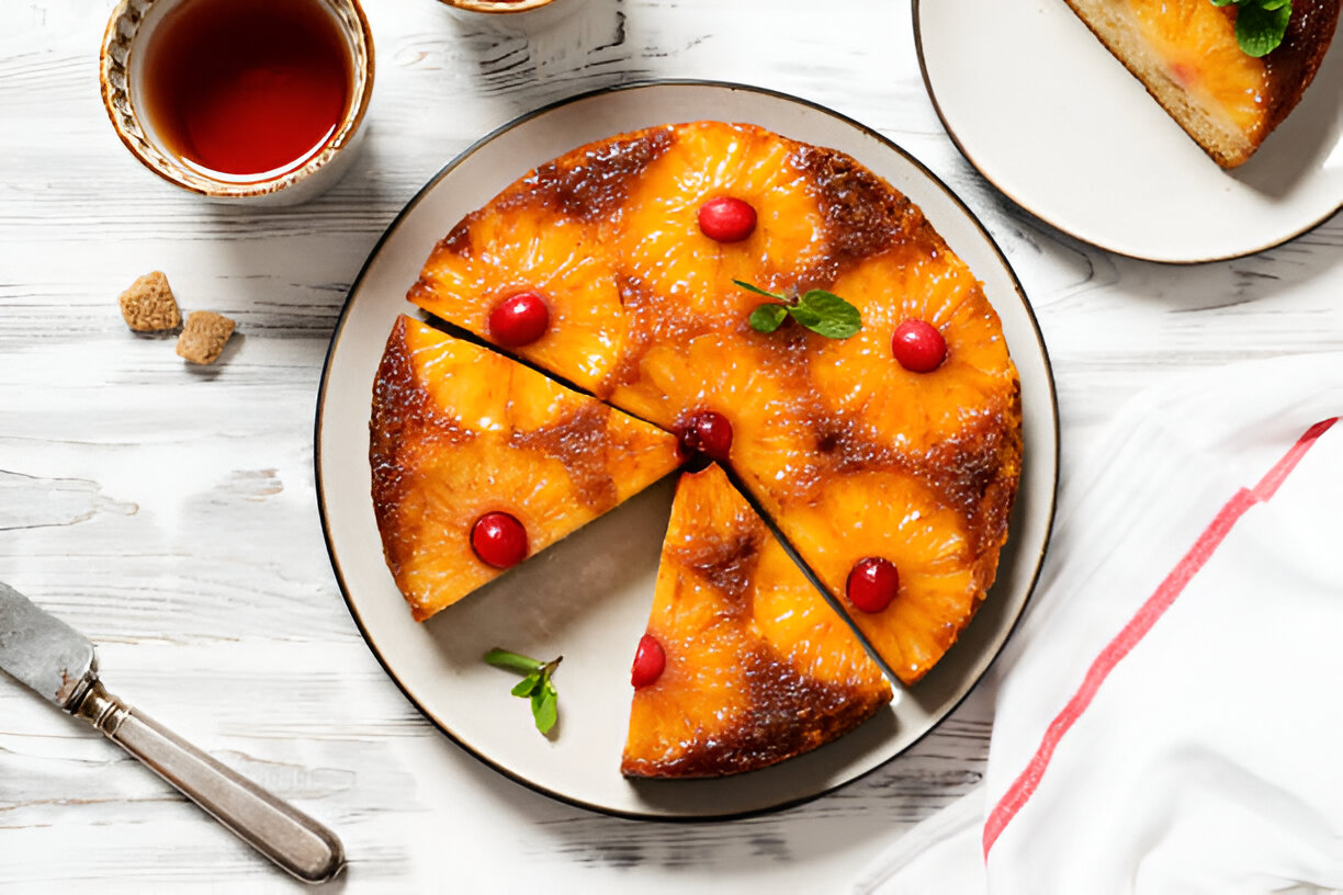 Pineapple Upside-Down Cakes- Whole Living Eat Well