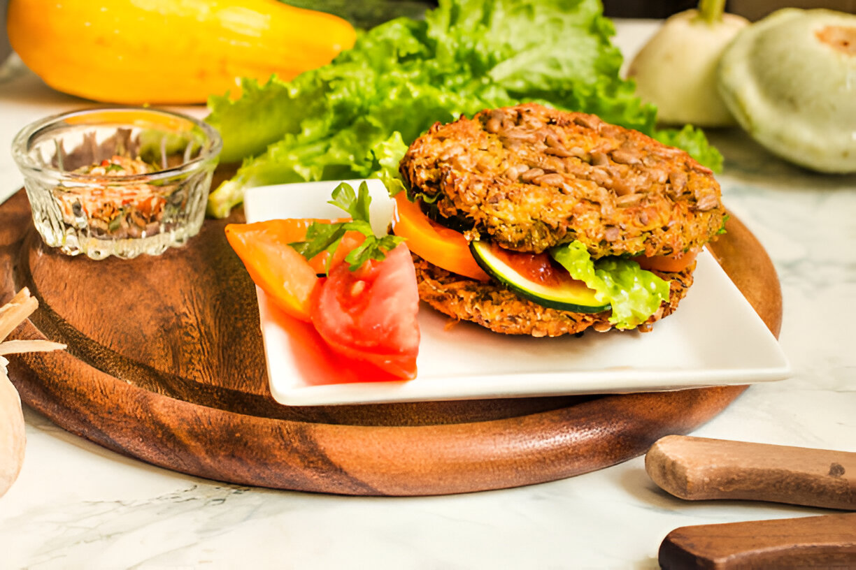 Greek-Style Quinoa Burgers- Whole Living Eat Well