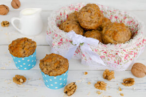 Oat Bran-Applesauce Mini Muffins