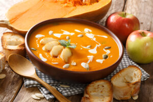 Roasted Winter Squash and Apple Soup