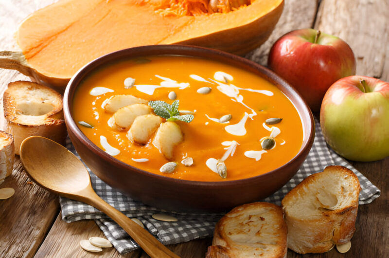 Roasted Winter Squash and Apple Soup