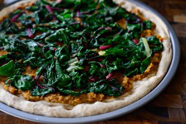 Swiss Chard, Garlic, and Gruyere Pizza – Whole Living Eat Well