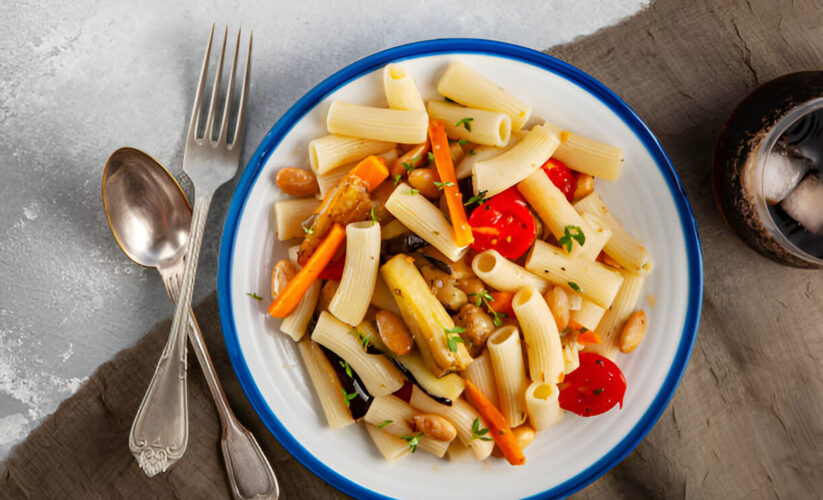 Whole-Wheat Penne with Sausage, Chard, and Artichoke Hearts | Whole Living Eat Well