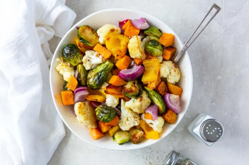 Roasted Winter Vegetables with Cannellini Beans