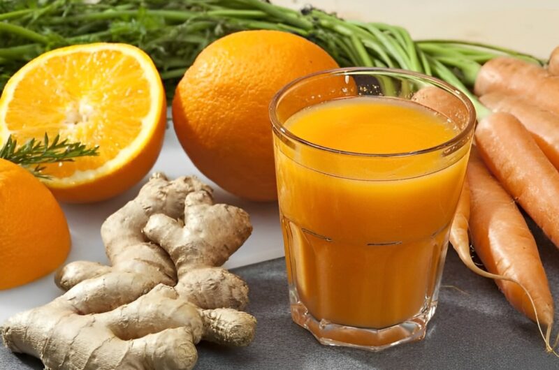 Grapefruit, Carrot and Ginger Juice