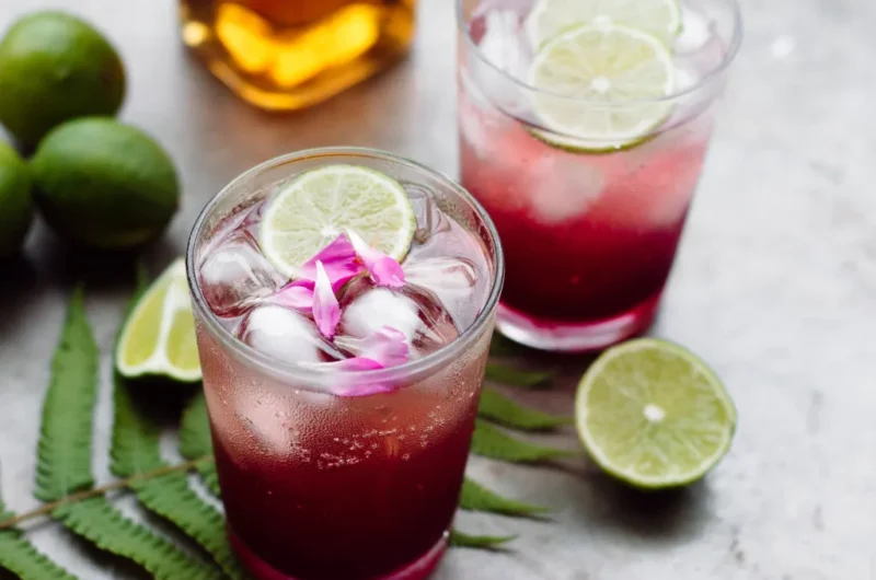 Hibiscus Tea with Lime