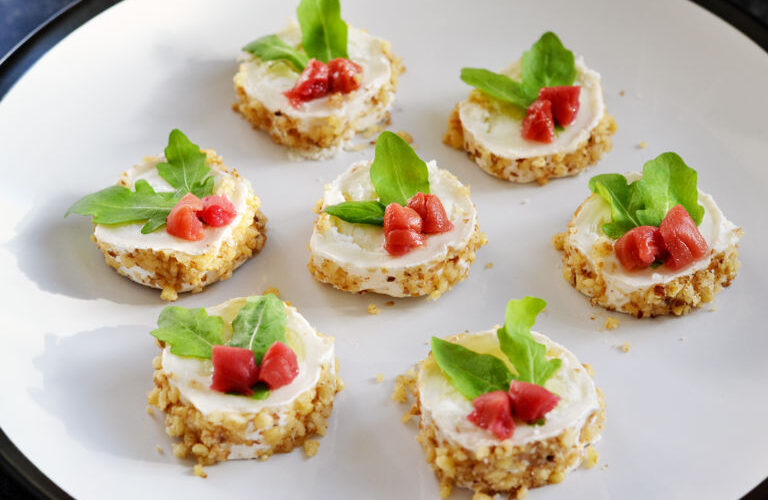 Goat Cheese, Cranberry, and Walnut Canapes – Whole Living Eat Well