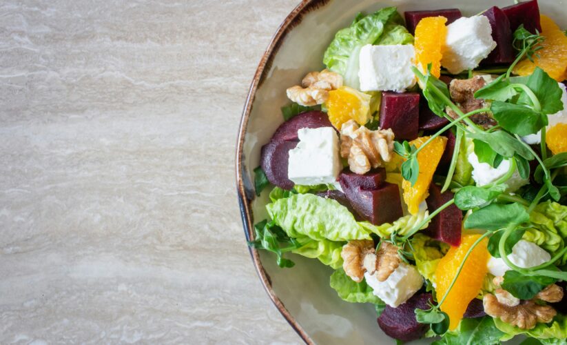 Cold Tofu Salad and Vegetable Handrolls