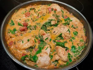 sauteed-chicken-with-spinach-garlic-and-pine-nuts