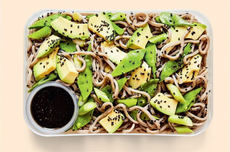 Soba Noodles with Tofu, Avocado, and Snow Peas