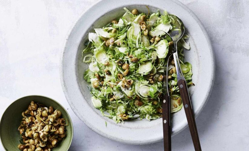 Barley with Brussels Sprouts, Spinach, and Edamame | Whole Living Eat Well