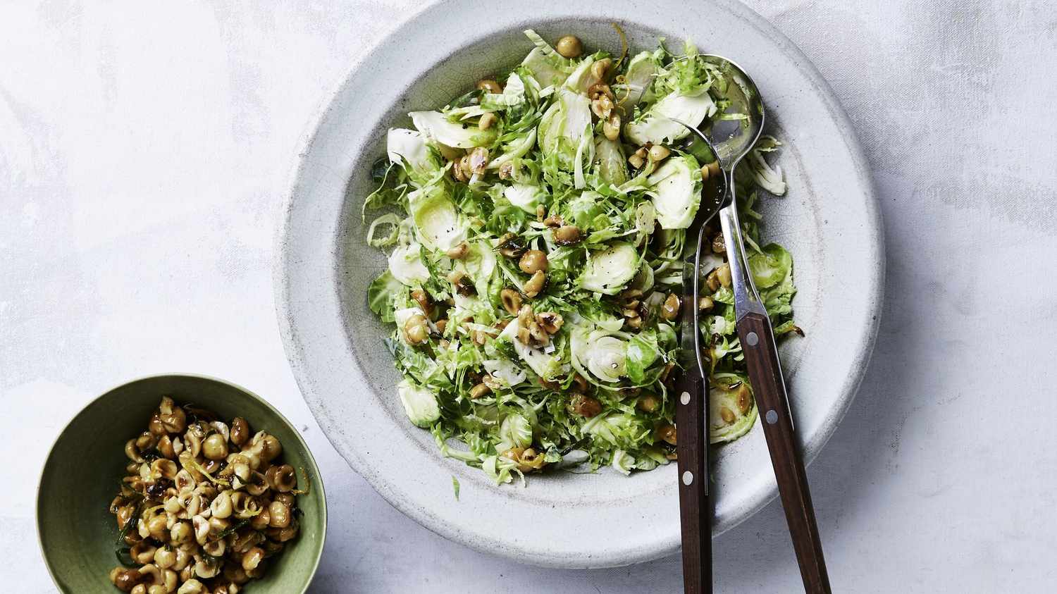 Barley with Brussels Sprouts, Spinach, and Edamame | Whole Living