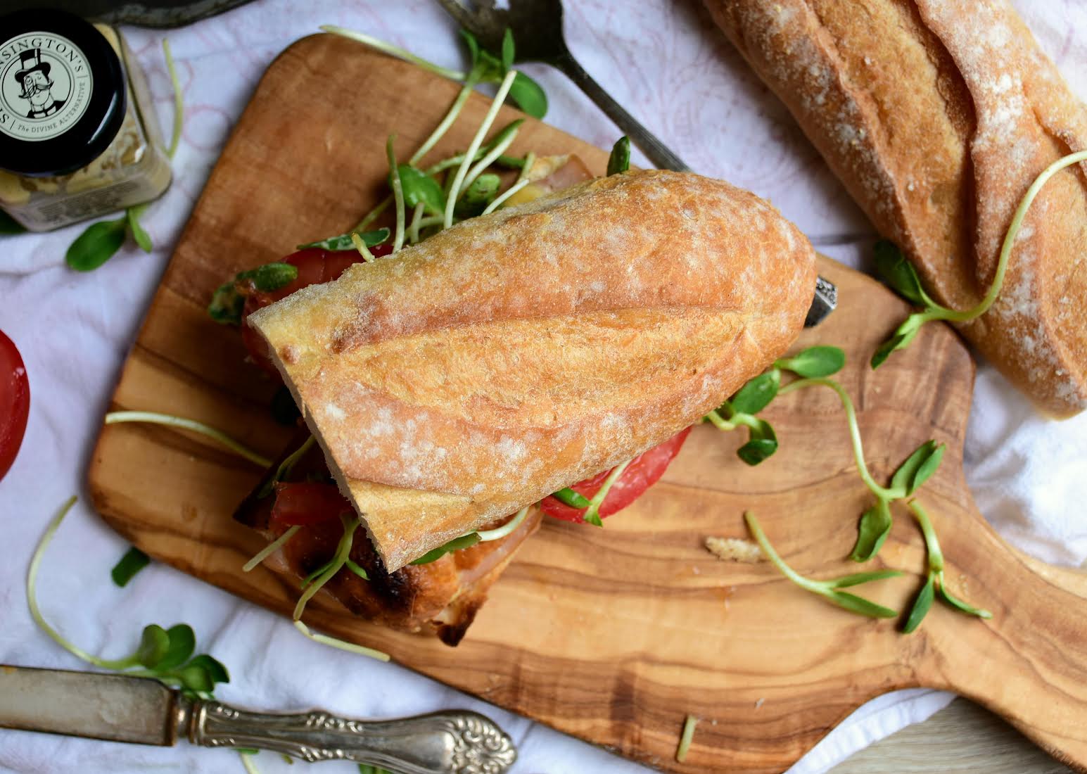 Turkey Sandwich With Herbed Farmer Cheese, Sprouts, and Tomato | Whole Living Eat Well