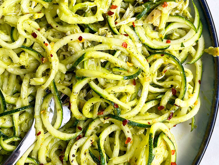 Zucchini Noodles with Pesto