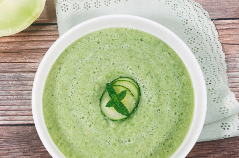 Chilled Cucumber Soup with Mint