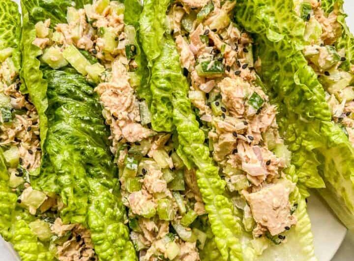 Tuna Salad Lettuce Wraps