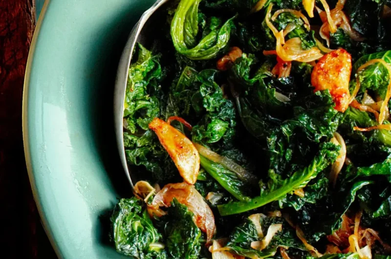 Hearty Garlic Greens