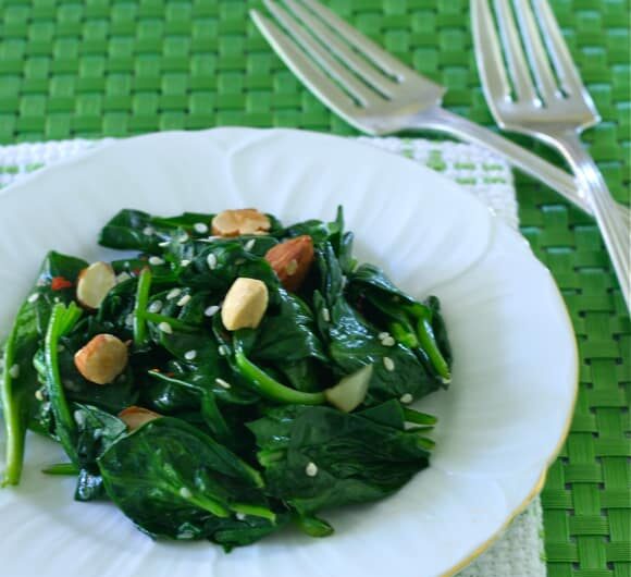 Chilled Sesame Spinach