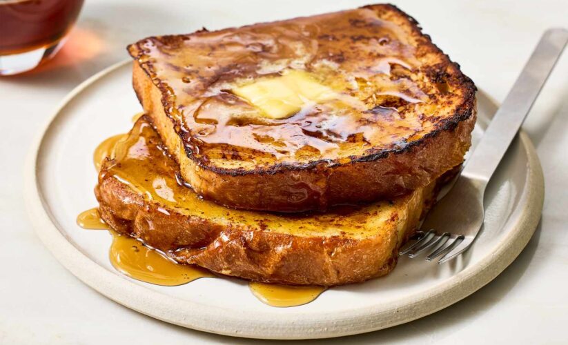 Cinnamon French Toast with Whole Grain Bread and Maple Syrup | Whole Living Eat Well