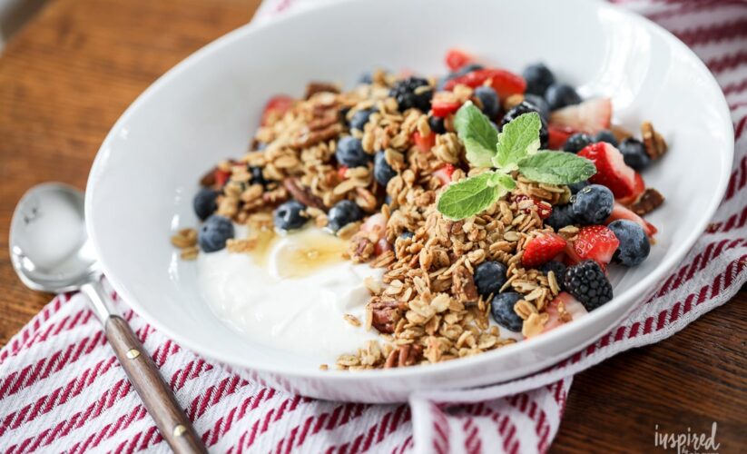 Greek Yogurt with Granola, Berries, and Honey | Whole Living Eat Well