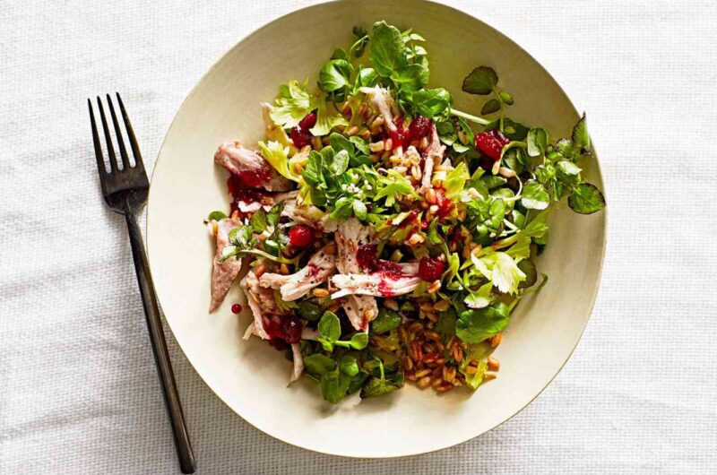 Turkey, Sweet Potato, and Watercress Salad