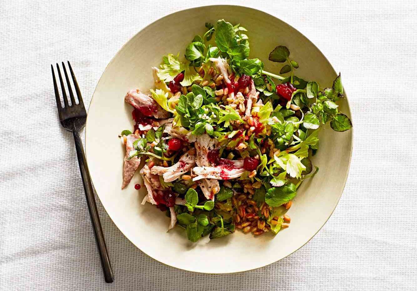 Turkey, Sweet Potato, and Watercress Salad | Whole Living Eat Well