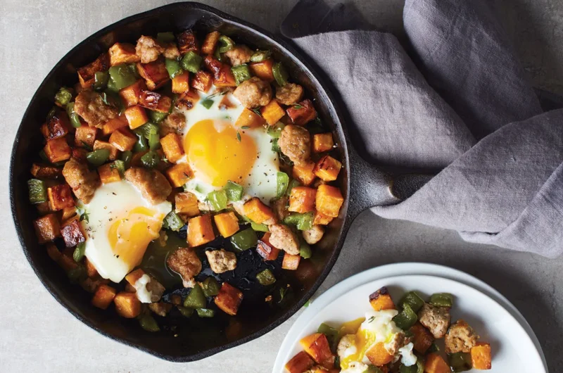 Turkey and Sweet-Potato Hash