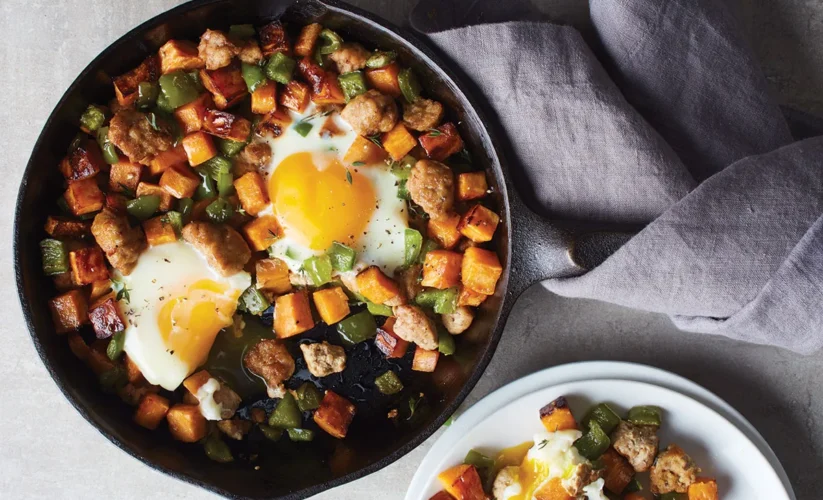 Turkey and Sweet-Potato Hash