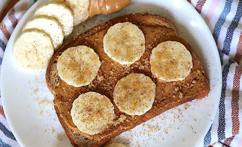 Peanut Butter and Banana Toast on Whole-Grain Bread | Whole Living Eat Well