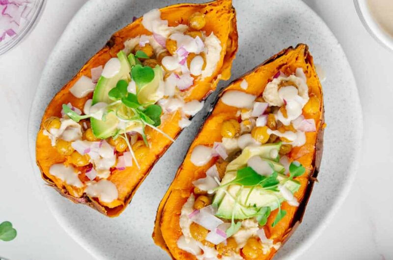 Veggie-Stuffed Sweet Potatoes