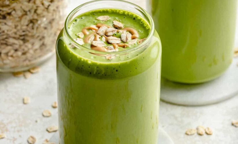 Banana and Spinach Smoothie with Almond Milk | Whole Living Eat Well