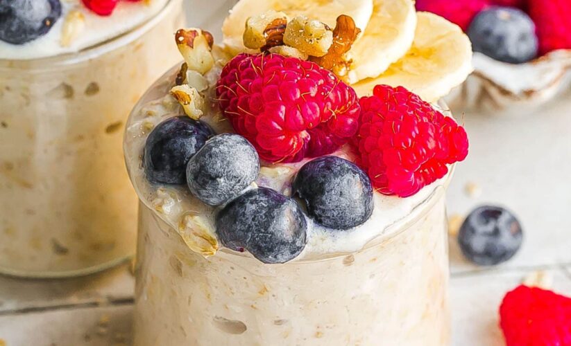 Overnight Oats with Almond Milk and Fresh Fruit | Whole Living Eat Well